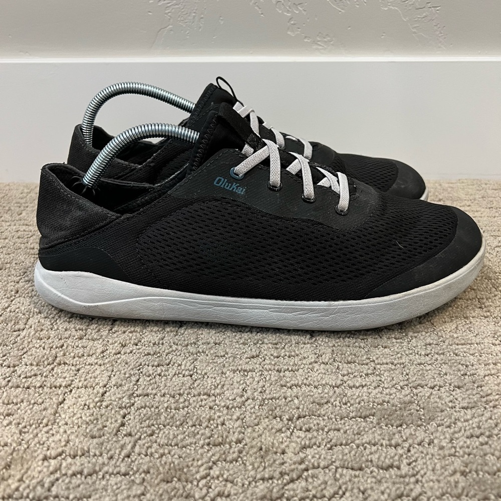 OluKai Mens Moku Pae Black Fashion Sneaker Comfort Shoes Size 12